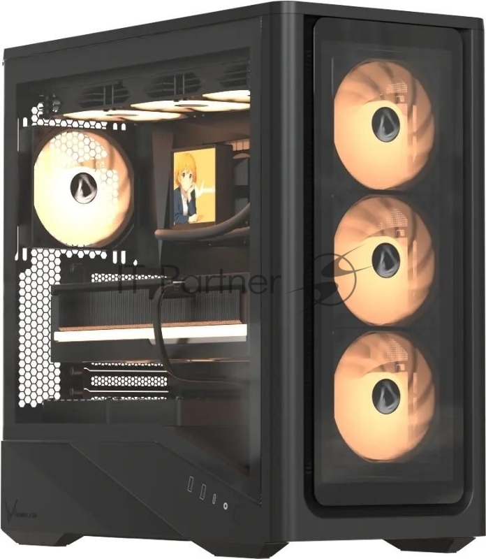 Компьютерный корпус AeroCool/Formula Air Power G9 DUO черный без БП ATX 5x120mm 3x140mm 2xUSB3.0 1xUSB3.1 audio bott PSU