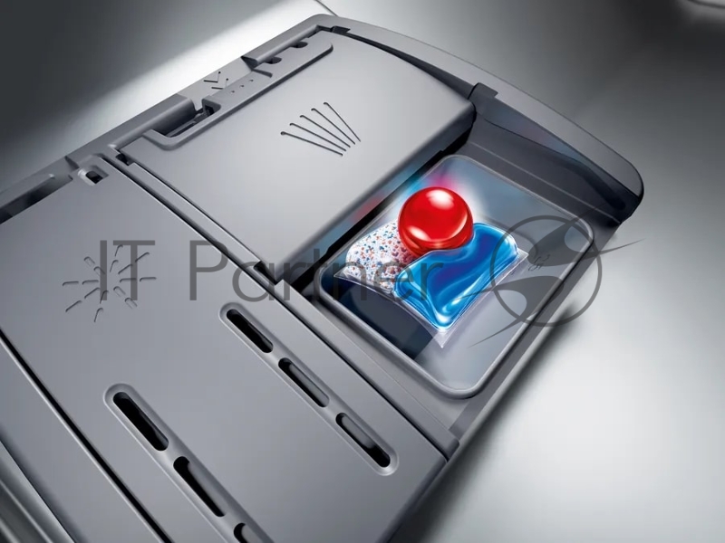 Посудомоечная машина Bosch, 60 см, 13 комплектов, 8 программ, активная сушка с теплообменником, сенсорное управление, дисплей, отсрочка старта, половинная загрузка, уровень шума 40 дБ, энергоэффективность А++, цвет белый