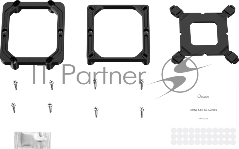 Кулер для процессора Ocypus Delta A40 SE BK ARGB, 120mm ARGB FAN, Top ARGB Panel, 4 HEAT PIPES, 4-PIN PWM, 800-1800 RPM, 31DBA, HYDRO BEARING, LGA115X/1200/1700/18XX, AM4/AM5