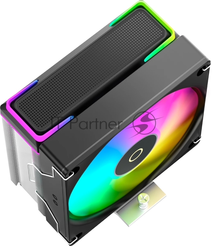 Кулер для процессора Ocypus Delta A40 SE BK ARGB, 120mm ARGB FAN, Top ARGB Panel, 4 HEAT PIPES, 4-PIN PWM, 800-1800 RPM, 31DBA, HYDRO BEARING, LGA115X/1200/1700/18XX, AM4/AM5