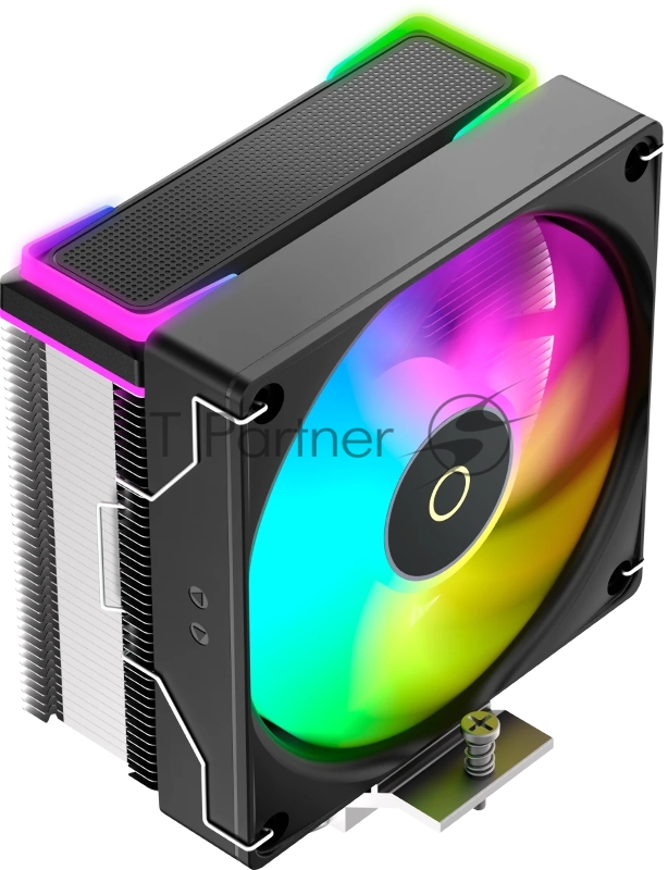 Кулер для процессора Ocypus Delta A40 SE BK ARGB, 120mm ARGB FAN, Top ARGB Panel, 4 HEAT PIPES, 4-PIN PWM, 800-1800 RPM, 31DBA, HYDRO BEARING, LGA115X/1200/1700/18XX, AM4/AM5