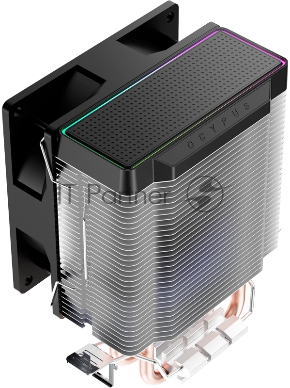 Кулер для процессора Ocypus Gamma A20 BK ARGB, 92mm FARGB FAN, Top FARGB Panel, 2 HEAT PIPES, 3-PIN, 1900 RPM, 21DBA, HYDRO BEARING, LGA115X/1200/1700/18XX, AM4/AM5