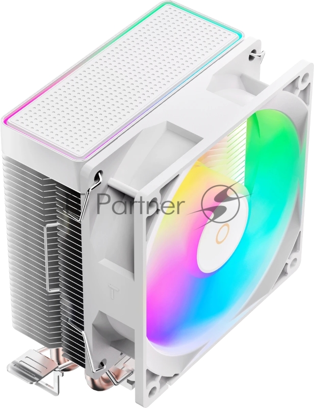 Кулер для процессора Ocypus Gamma A20 WH ARGB, 92mm FARGB FAN, Top FARGB Panel, 2 HEAT PIPES, 3-PIN, 1900 RPM, 21DBA, HYDRO BEARING, LGA115X/1200/1700/18XX, AM4/AM5