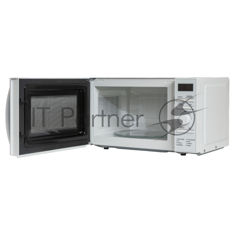 Микроволновая печь SUPRA 20TW55, Мощность 700вт, Объем 20 литров, Электронное управление, Таймер, 5 уровней мощности, 8 режимов автомотических програм, цвет: белый