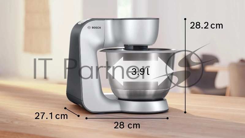 Кухонная машина Bosch MUM58359 1000Вт черный/серый