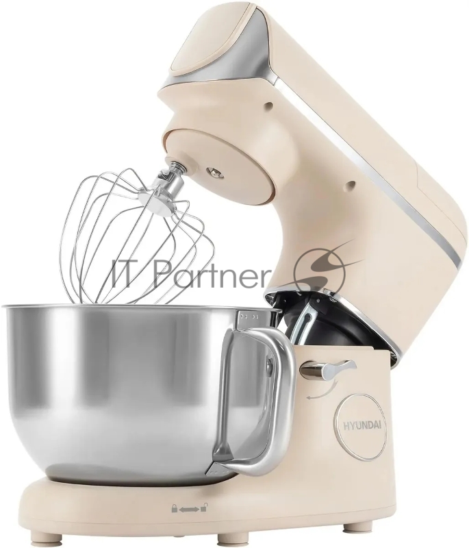 Кухонная машина Hyundai HYM-S9681 планетар.вращ. 1500Вт бежевый