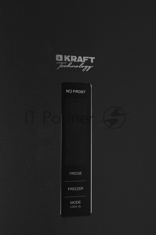 Холодильник Kraft TNC-NF503D 2-хкамерн. черная сталь мат.
