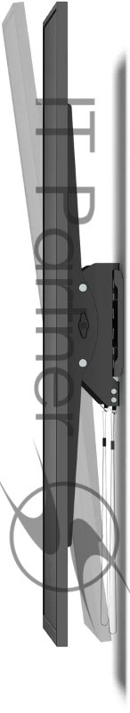 Кронштейн для телевизора Ultramounts UM850T черный 43-100 макс.75кг настенный наклон