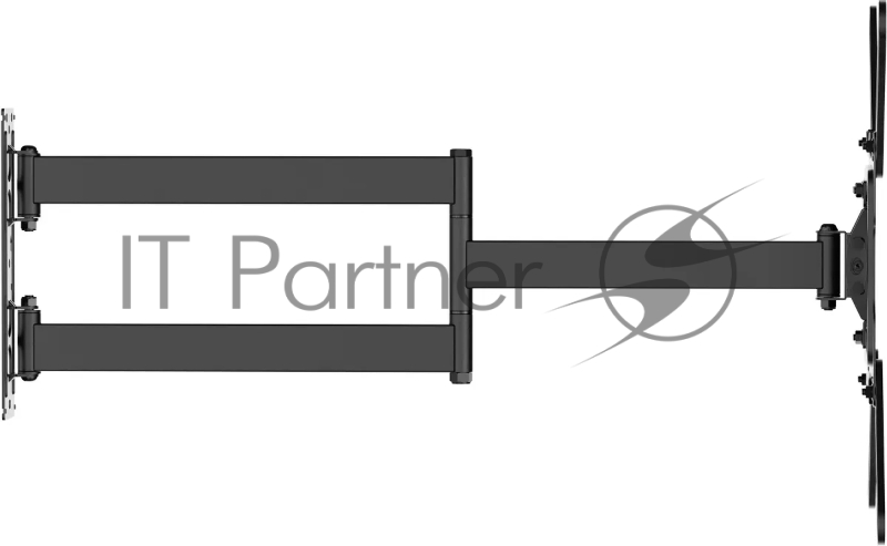 Кронштейн для телевизора Ultramounts UM960 черный 23-65 макс.35кг настенный поворот и наклон