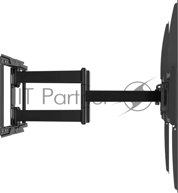 Кронштейн для телевизора Ultramounts UM968 черный 43-105 макс.75кг настенный поворот и наклон