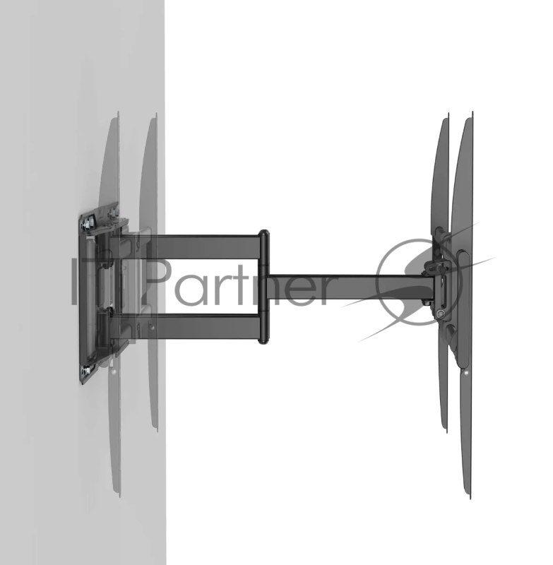Кронштейн для телевизора Ultramounts UM968 черный 43-105 макс.75кг настенный поворот и наклон