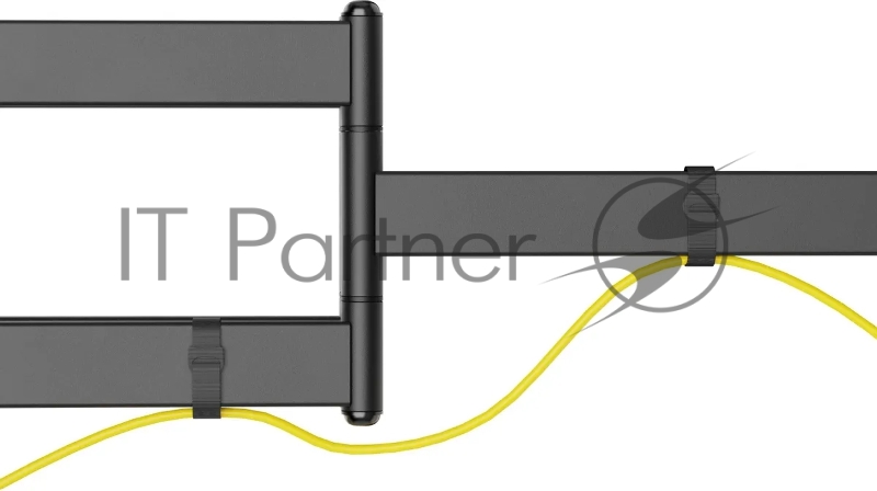 Кронштейн для телевизора Ultramounts UM968 черный 43-105 макс.75кг настенный поворот и наклон