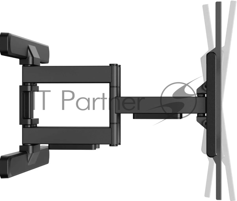 Кронштейн для телевизора Ultramounts UM970 черный 95-120 макс.60кг настенный поворот и наклон