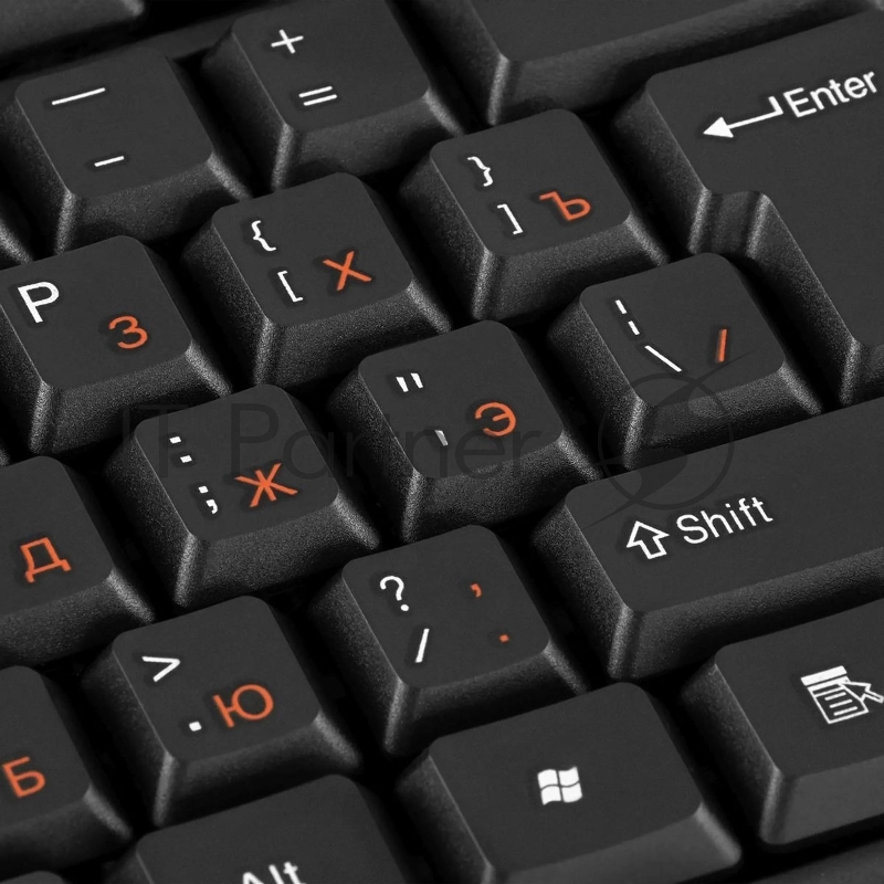 Клавиатура проводная Oklick 100M/100M HW3 черный USB