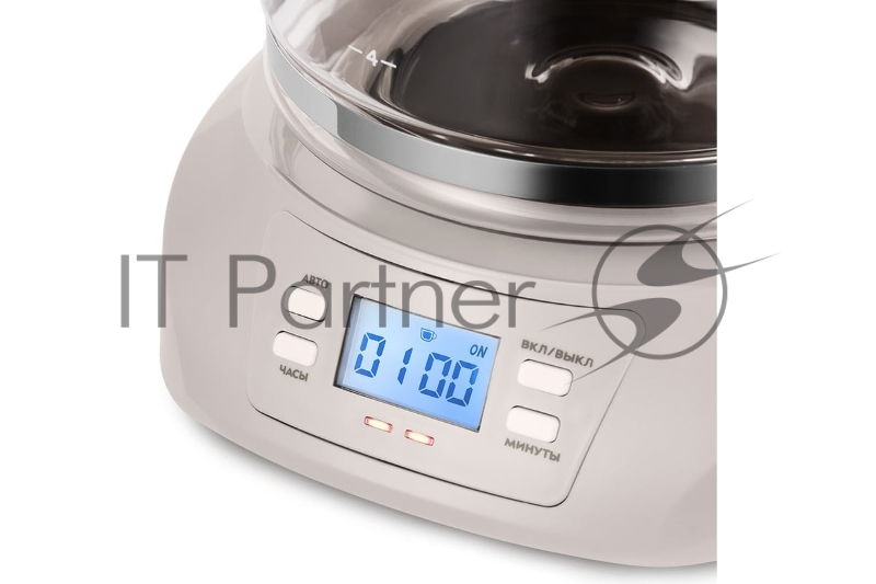 Кофеварка капельная Kitfort КТ-7388 800Вт серый/серебристый