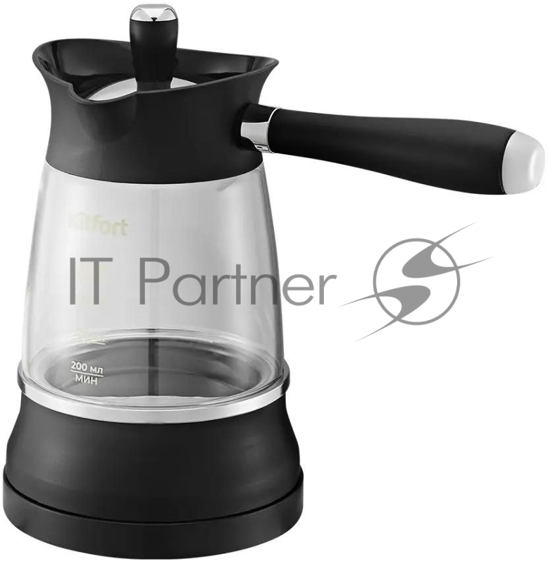Кофеварка электрическая турка Kitfort КТ-7502 1000Вт черный/серебристый