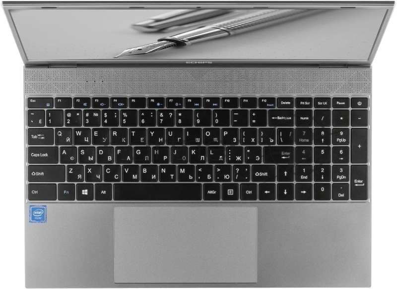 Ноутбук Echips Envy NB156A Celeron N5095 8Gb SSD240Gb Intel UHD Graphics 15.6 IPS FHD (1920x1080) Windows 11 Home grey WiFi BT Cam 4500mAh