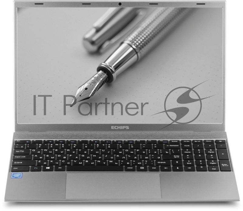 Ноутбук Echips Envy NB156A Celeron N5095 8Gb SSD240Gb Intel UHD Graphics 15.6 IPS FHD (1920x1080) Windows 11 Home grey WiFi BT Cam 4500mAh