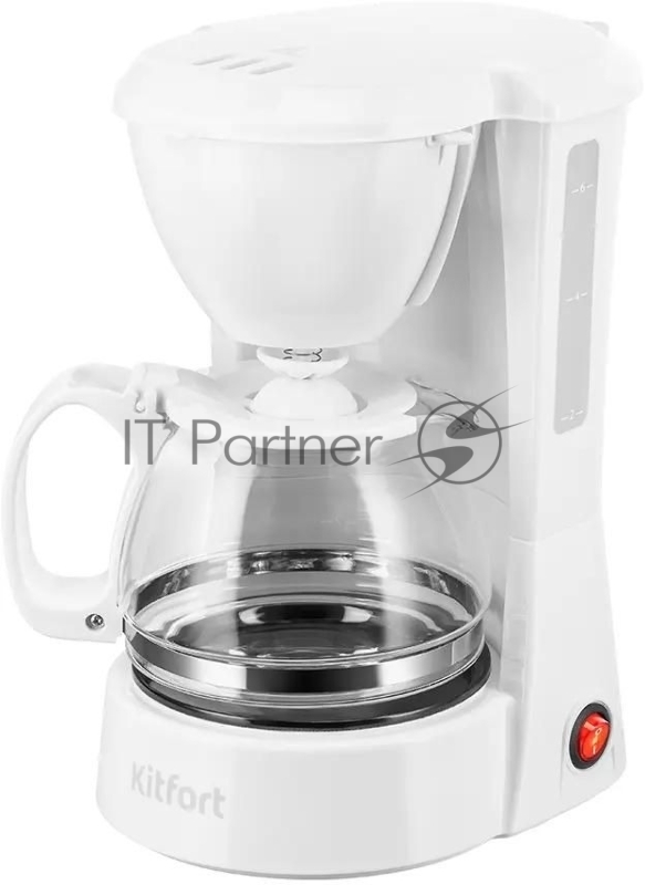 Кофеварка капельная Kitfort КТ-7327 650Вт белый