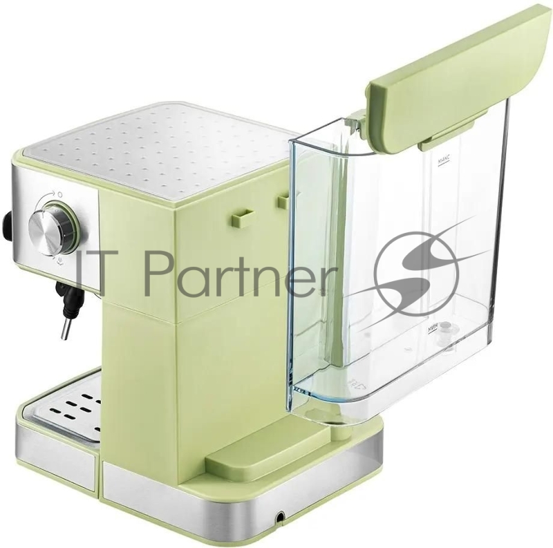 Кофеварка рожковая Kitfort КТ-7442 850Вт зеленый/нержавеющая сталь