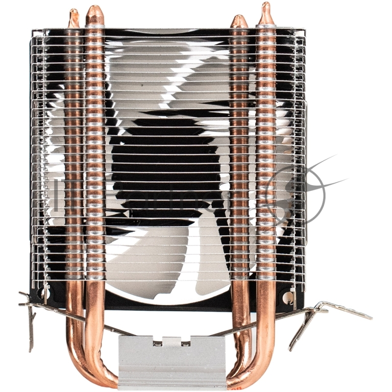 Кулер ExeGate Wizard EXX200-PWM.RGB (Al+Cu, 2 тепл.трубки, LGA775/1150/1151/1155/1156/120 TDP 95W, Fan 90mm, PWM, 800-2400RPM, Hydro bearing, 4pin, 11-24db, 305г, RGB подсветка, с термопастой,