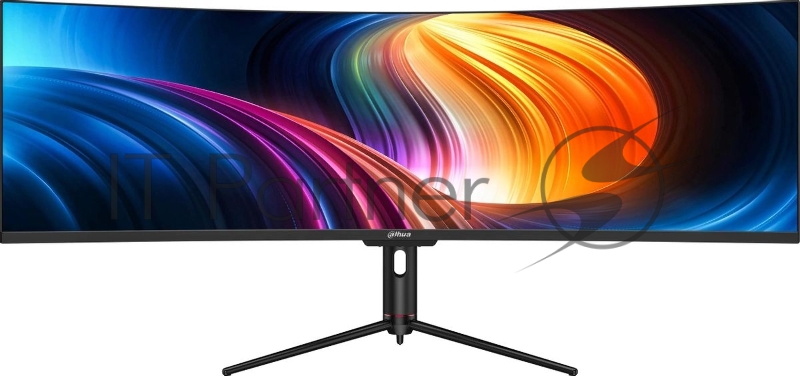 Монитор 49 Dahua DHI-LM49-EW410CA VA 5120x1440, 120 Гц, 1 мс, 32:9, 400 кд/м², HDMI 2.1, DP 1.4, 3.5 Jack, USB Hub (2x USB-A), динамики (2x3 Вт), HDR10, изогнутый экран (1800R), черный