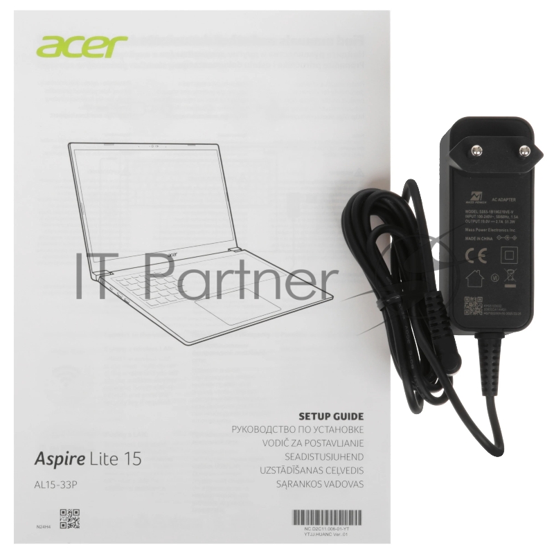 Ноутбук 15.6 IPS FHD Acer Aspire AL15-33P-32EH silver (Core 3 N355/8Gb/512Gb SSD/VGA int/noOS) (NX.D2MER.001)