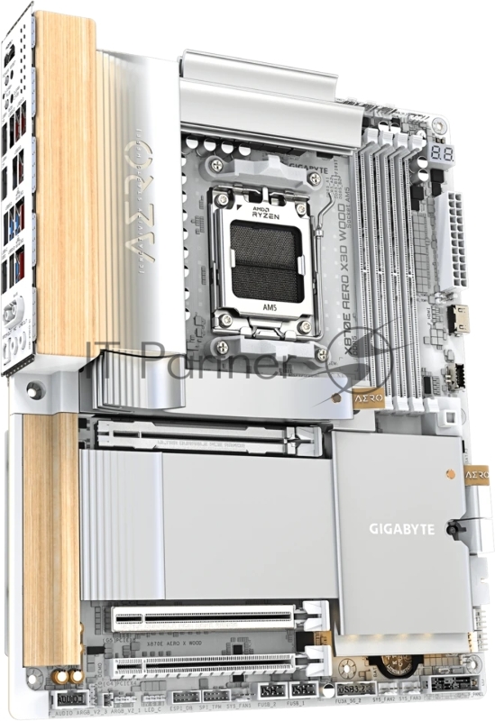 Материнская плата Gigabyte X870E AERO X WOOD Socket AM5 AMD X870E 4xDDR5 ATX AC`97 8ch(7.1) 2x5Gg RAID+HDMI