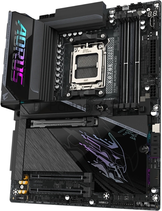 Материнская плата Gigabyte X870E AORUS PRO X3D Socket AM5 AMD X870E 4xDDR5 ATX AC`97 8ch(7.1) 5Gigabit RAID+HDMI