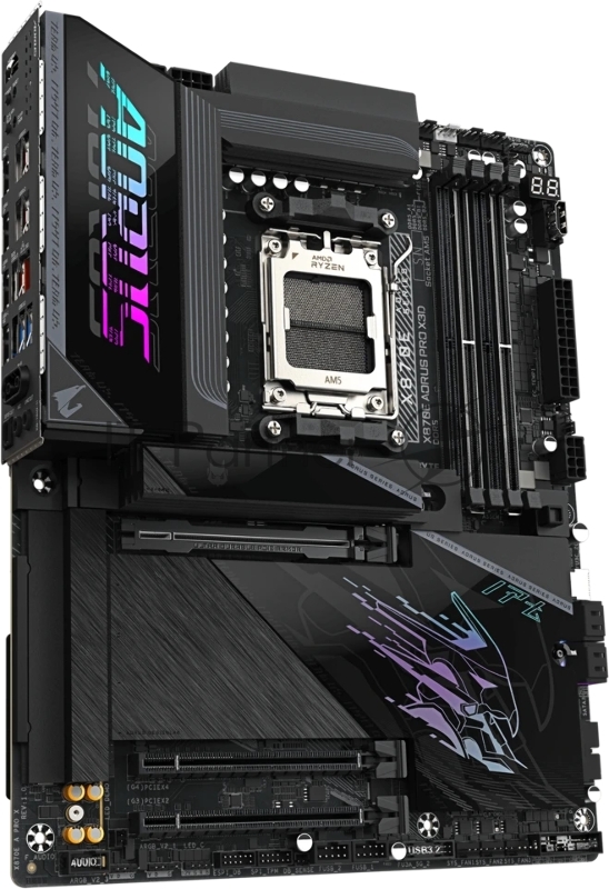 Материнская плата Gigabyte X870E AORUS PRO X3D Socket AM5 AMD X870E 4xDDR5 ATX AC`97 8ch(7.1) 5Gigabit RAID+HDMI