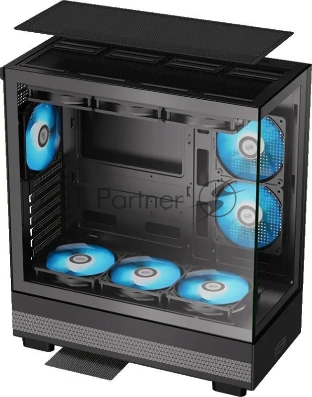 Корпус PcCooler C3Q500 BK черный без БП ATX 9x120mm 5x140mm 2xUSB3.0 audio bott PSU