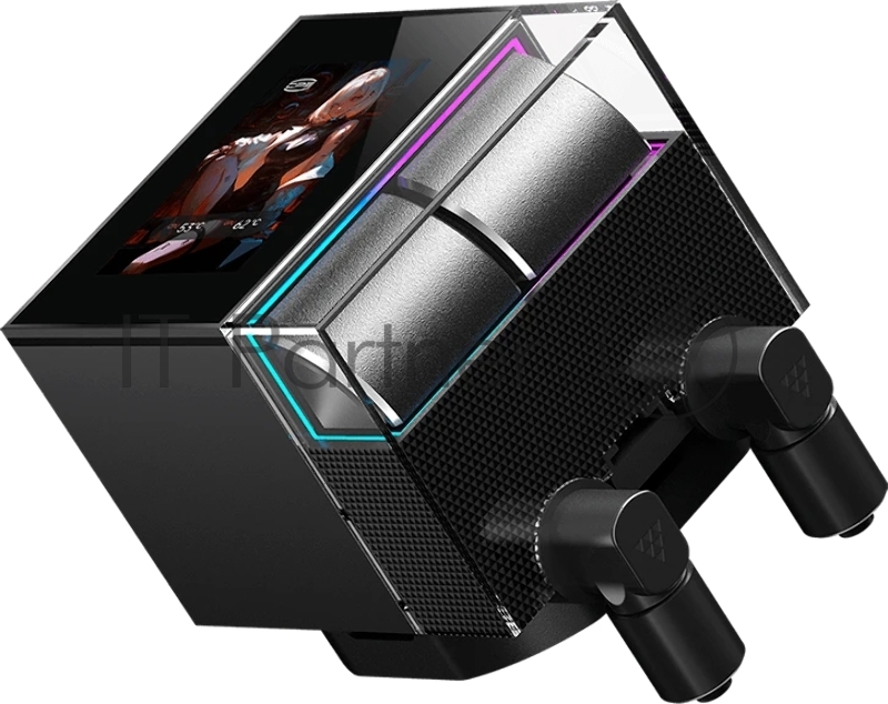 Система жидкостного охлаждения PcCooler DS360 Display ARGB Soc-AM5/AM4/1200/1700/1851 черный 4-pin 39.8dB Al LCD 310W Ret (DS360-BKAWXY-GL)