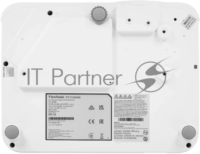Проектор ViewSonic PX700HDH DLP 3700Lm LS (1920x1080) 22000:1 ресурс лампы:20000часов 2xHDMI 2.4кг