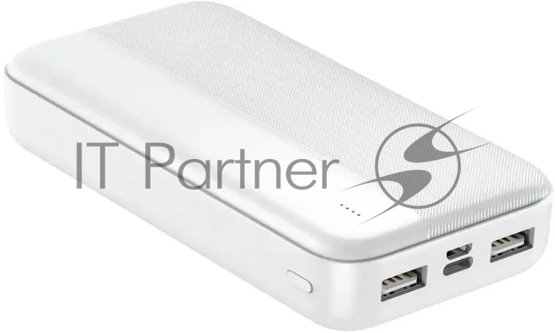 Мобильный аккумулятор TFN Solid PB-282 20000mAh 11W 2.1A 2xUSB-A белый (TFN-PB-282-WH)