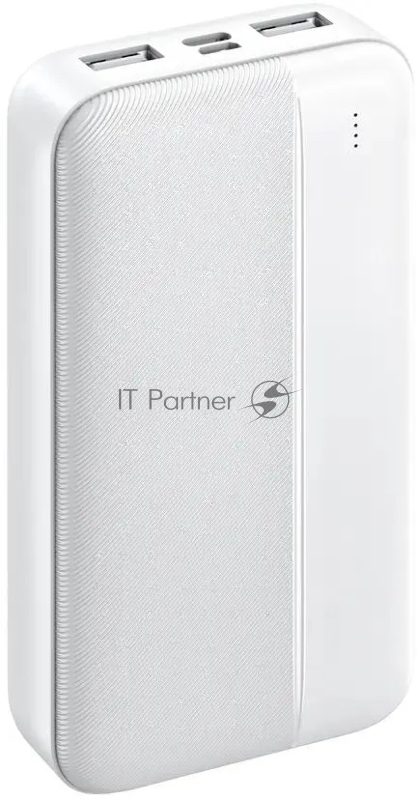 Мобильный аккумулятор TFN Solid PB-282 20000mAh 11W 2.1A 2xUSB-A белый (TFN-PB-282-WH)