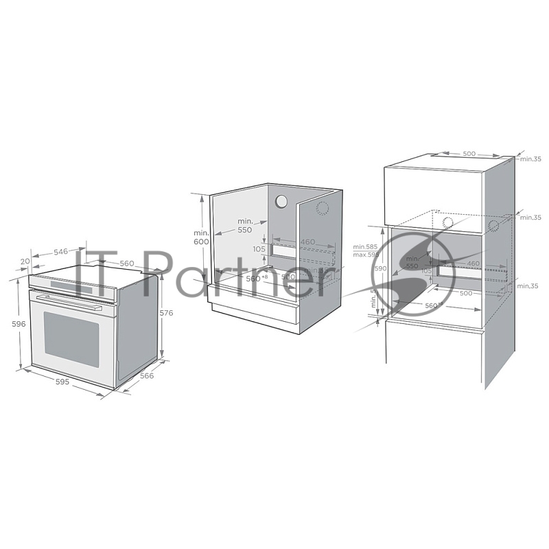Духовой шкаф KORTING OKB 1351 S GSCW