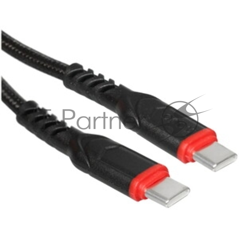 Кабель USB2.0 Hoco Type-C/Type-C, 3А, 60Вт, X59, 1м, черный, коробка