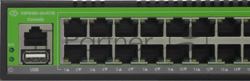 Коммутатор Digma DSP848G-6S+R700 (L3) 48x1Гбит/с 6SFP+ 700W управляемый