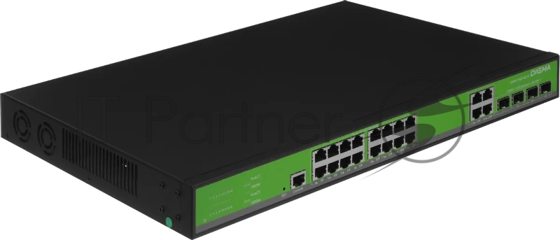 Коммутатор Digma DSW716G-4C-R (L2+) 16x1Гбит/с 4xКомбо(1000BASE-T/SFP) управляемый