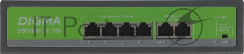Коммутатор Digma DSP716G-4C-R300 (L2+) 16x1Гбит/с 4xКомбо(1000BASE-T/SFP) 300W управляемый