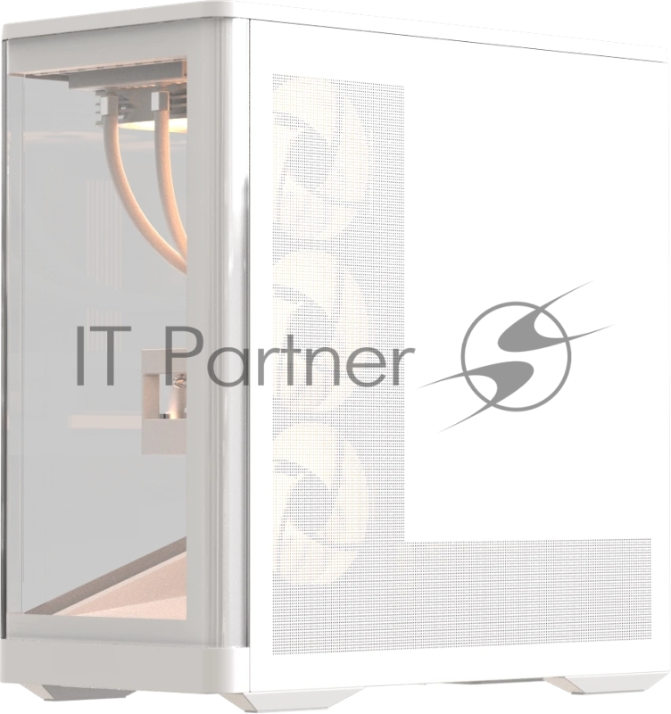 Компьютерный корпус Formula V Line Crystal U9 PA White, ATX, TYPE-C*1, USB3.0*2, Curved Glass, SIDE 3x PERFORMANCE ARGB, REAR 1x PERFORMANCE ARGB