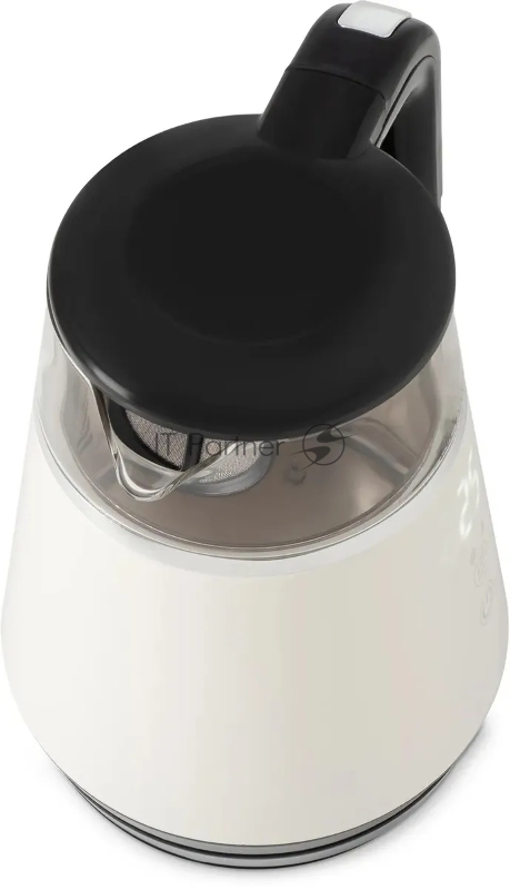 Чайник электрический Hyundai HYK-G3013 1.0 л, 2200 Вт, белый/черный корпус: стекло