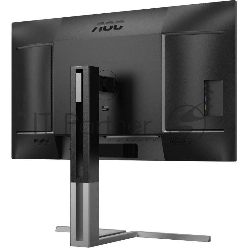 Монитор 27 AOC U27U3CV Black (4K, Nano IPS, 3840x2160, 60Hz, 4 ms, 178°/178°, 400 cd/m, 1300:1 50M:1,2xHDMI 2.0, +DisplayPort 1.4, DP Out, 4 x USB3.2 type A Gen2, USB-C Docking (96Вт), LAN, SPK, Pivot)