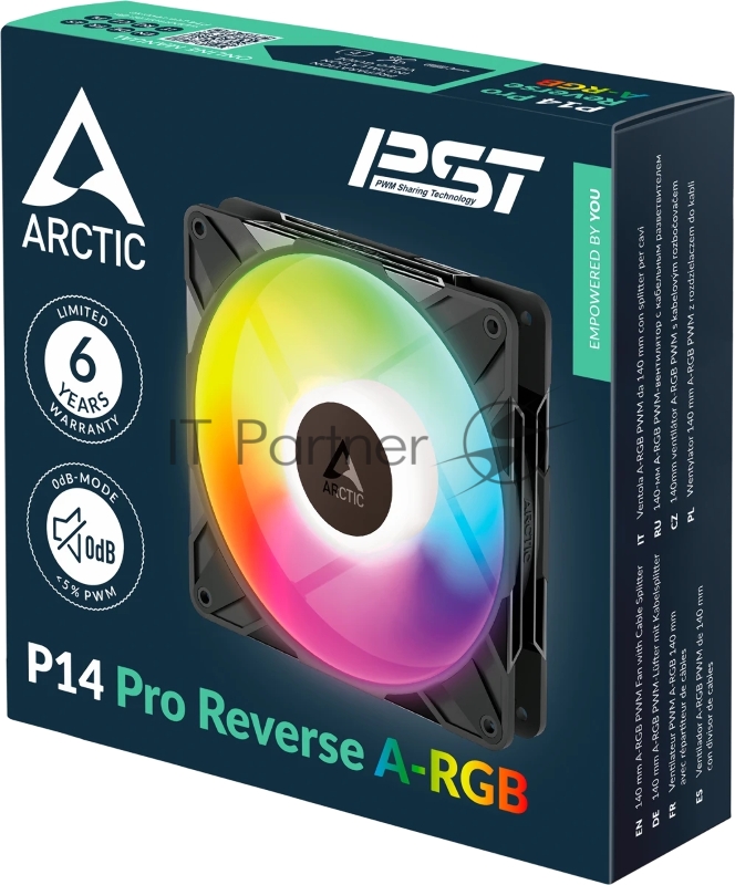 Вентилятор в корпус Arctic Cooling Вентилятор корпусной ARCTIC 14 Pro Reverse A-RGB (ACFAN00323A)