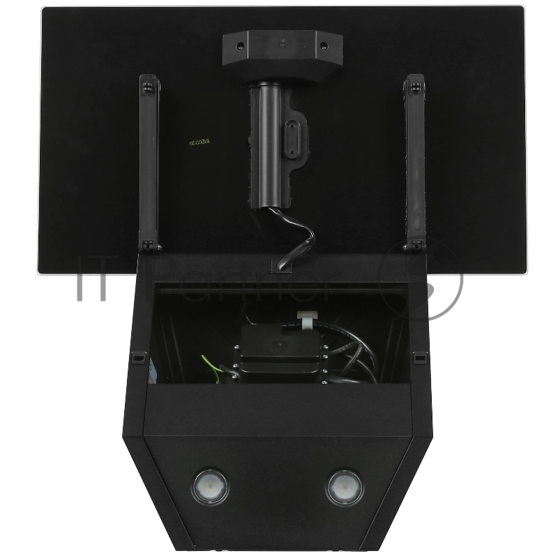 Вытяжка каминная MBS Alpinia 160 Glass Black черный стекло управление: кнопочное (1 мотор)