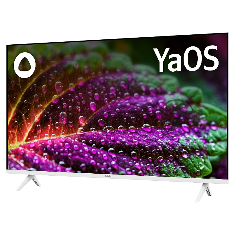 Телевизор BBK 40 40LEX-7244/FTS2C (W) LED YaOS Frameless белый FULL HD 60Hz DVB-T2 DVB-C DVB-S2 USB WiFi Smart TV