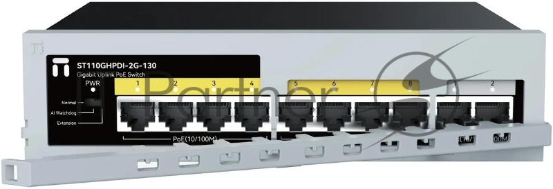 Коммутатор Netis ST110GHPDI-2G-130 8x100Мбит/с 2x1Гбит/с 8PoE 130W неуправляемый