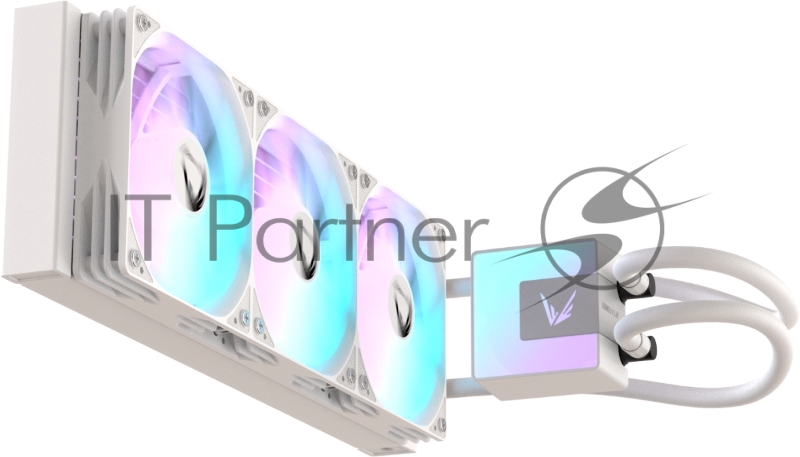 Кулер с водяным охлаждением Formula V Line ICE JET GLOW 360 WH, 360mm, 3x120mm, ARGB fans, LGA115X/1200/1700/1851, AM4/AM5