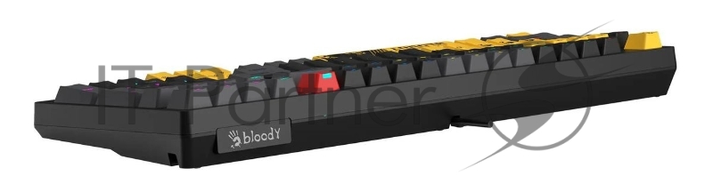 Клавиатура проводная A4Tech Bloody S98 механическая желтый/серый USB for gamer LED (SPORTS LIME)