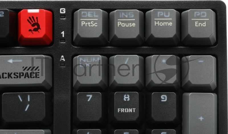 Клавиатура проводная A4Tech Bloody S98 механическая желтый/серый USB for gamer LED (SPORTS LIME)